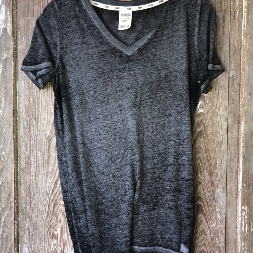 Pink grey tee shirt